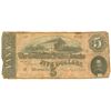 Image 1 : $5 1864 Richmond Virginia Confederate States of America Bank Note