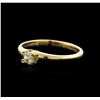 Image 2 : 14KT Yellow Gold 0.20ct Diamond Solitaire Ring