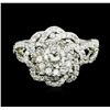 Image 2 : 14KT White Gold 1.37ctw Diamond Ring
