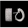 Image 2 : 2.51ctw Diamond Earrings - 18KT White Gold