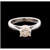 Image 2 : 14KT White Gold 1.20ct Round Brilliant Cut Diamond Solitaire Ring