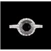 Image 2 : 2.68ctw Fancy Black Diamond Ring - 18KT White Gold