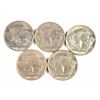 Image 2 : 5 AU BUFFALO NICKELS 1929, 13 TYPE2, 19, 15, 27
