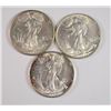 Image 1 : 3 BU WALKING LIBERTY HALVES 1945, 47, 46-S