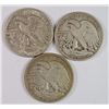 Image 2 : 3 WALKING LIBERTY HALVES 2 1933-S VF & 38 AU