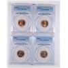Image 1 : 4- PCGS LINCOLN CENTS PCGS MS66 RD