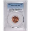 Image 1 : 1947 LINCOLN CENT PCGS MS 66+ RED RARE