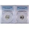 Image 1 : 1941-D & 1942 MERCURY DIMES PCGS MS 66 FB BLAST WHITE!!