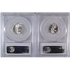 Image 2 : 1941-D & 1942 MERCURY DIMES PCGS MS 66 FB BLAST WHITE!!
