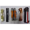 Image 2 : Metal Box of Various New & Used Knives, Corkscrews, Multi-tools and more!