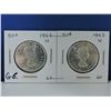 Image 1 : 1962 & 1963 Canada 50 cents