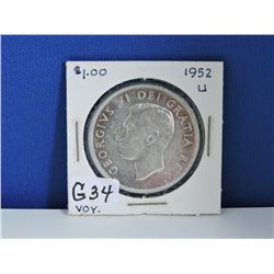 1952 Canada Silver Dollar