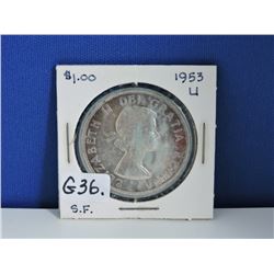 1953 Canada Silver Dollar
