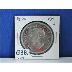 1951 Canada Silver Dollar