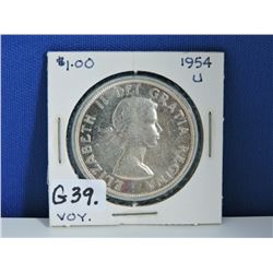 1954 Canada Silver Dollar