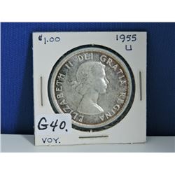 1955 Canada Silver Dollar