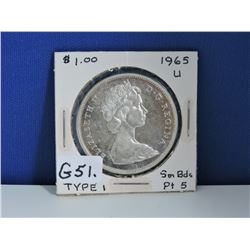 1965 Canada Silver Dollar