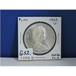 1965 Canada Silver Dollar