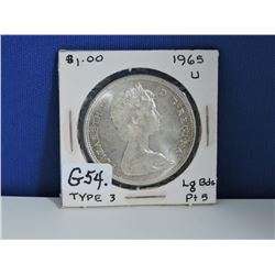 1965 Canada Silver Dollar