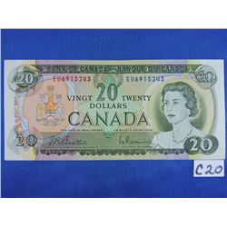 1969 Canada 20 Dollar Bill