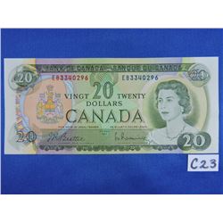 1969 Canada 20 Dollar Bill