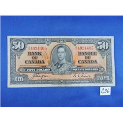 1937 Canada 50 Dollar Bill