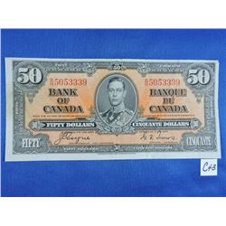 1937 Canada 50 Dollar Bill