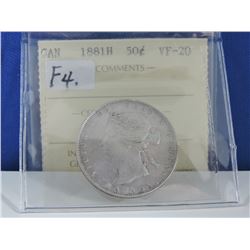 1881H Canada 50 Cents