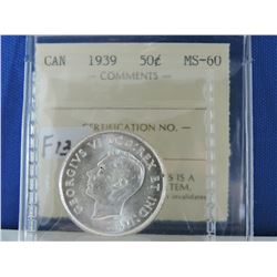 1939 Canada 50 Cents