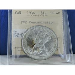 1936 Canada Silver Dollar