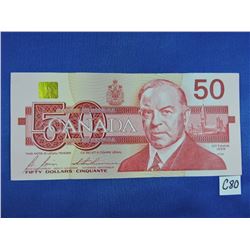 1988 Canada 50 Dollar Bills