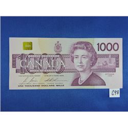 1988 Canada 1000 Dollar Bills
