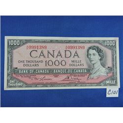 1954 Canada 1000 Dollar Bills - Sequence 1 of 2