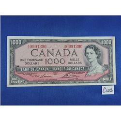 1954 Canada 1000 Dollar Bills - Sequence 2 of 2