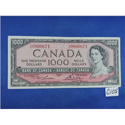 1954 Canada 1000 Dollar Bills