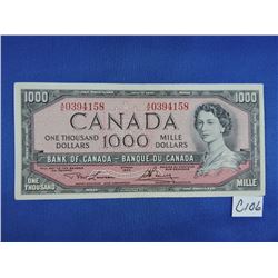 1954 Canada 1000 Dollar Bills
