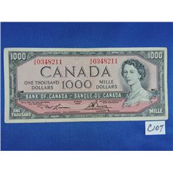1954 Canada 1000 Dollar Bills