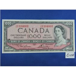 1954 Canada 1000 Dollar Bills - Sequence 1 of 8