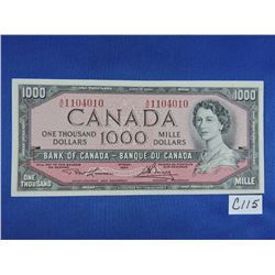 1954 Canada 1000 Dollar Bills - Sequence 8 of 8