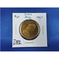 1967 Proof $20.00 Gold "Coat of Arms" Coin