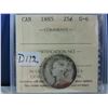 Image 1 : 1885 Canadian 25 Cent Coin