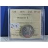 Image 1 : 1870 (Obverse 1) Canadian 25 Cent Coin
