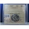 Image 1 : 1947 Canadian 25 Cent Coin