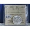 Image 1 : 1940 Canadian 25 Cent Coin