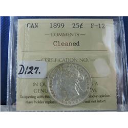 1899 Canadian 25 Cent Coin