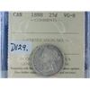 Image 1 : 1888 Canadian 25 Cent Coin