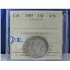 Image 1 : 1887 Canadian 25 Cent Coin