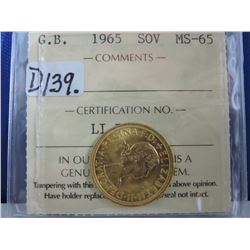 1965 Great Britain Gold Sovereign