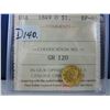 Image 1 : 1849 O USA Liberty Head 1 Dollar Gold Coin