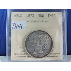 1873 Newfoundland 50 Cent Coin
